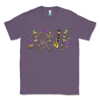 Lavender dancing skeletons mardi gras Classic Tee - MaliasSmallBusiness
