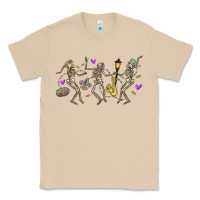 Mushroom dancing skeletons mardi gras Classic Tee - MaliasSmallBusiness