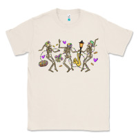 Natural dancing skeletons mardi gras Classic Tee - MaliasSmallBusiness