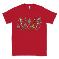 Red dancing skeletons mardi gras Classic Tee - MaliasSmallBusiness