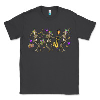 Smoke dancing skeletons mardi gras Classic Tee - MaliasSmallBusiness