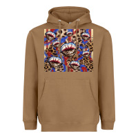 Toasted Coconut American flag lips leopard  tumbler Heavyweight Hoodie - HowdyJamesFarm