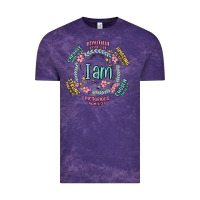 Cloud Purple i am inspiration Vintage Tee - MaliasSmallBusiness