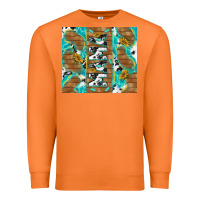 Carrot cowhide mama with rustic teal wood Premium Sweatshirt - TumblerDesignByShophia