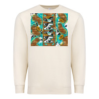 Sandshell cowhide mama with rustic teal wood Premium Sweatshirt - TumblerDesignByShophia