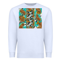White cowhide mama with rustic teal wood Premium Sweatshirt - TumblerDesignByShophia
