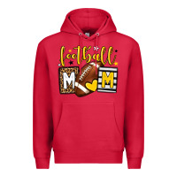 Cardinal Football mom yellow team color Premium Hoodie - HowdyJamesFarm