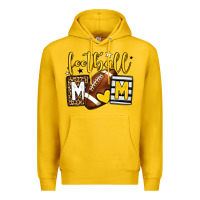 Lemon Football mom yellow team color Premium Hoodie - HowdyJamesFarm