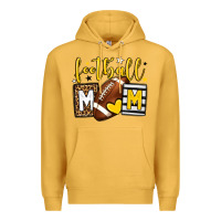 Mustard Football mom yellow team color Premium Hoodie - HowdyJamesFarm