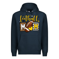 Navy Football mom yellow team color Premium Hoodie - HowdyJamesFarm