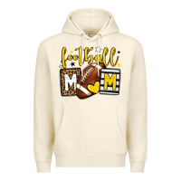 Sandshell Football mom yellow team color Premium Hoodie - HowdyJamesFarm