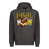 Smoke Football mom yellow team color Premium Hoodie - HowdyJamesFarm