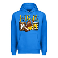 True Royal Football mom yellow team color Premium Hoodie - HowdyJamesFarm