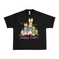 Black easter bunny family wıth carrots and eggs Urban Heavy Tee - AdoDesignShop