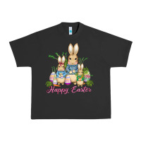 Pigment Black easter bunny family wıth carrots and eggs Urban Heavy Tee - AdoDesignShop