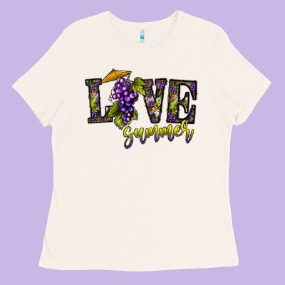 Love Summer Ladies Tee Designed By Cowhidedigitalart