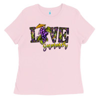 Bubblegum Pink love summer Ladies Tee - CowhideDigitalArt