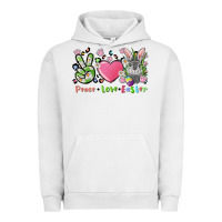 Pigment Lunar Rock peace love easter bunny Urban Hoodie - FaDigitalArtStudio