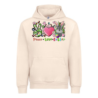 Sandshell peace love easter bunny Urban Hoodie - FaDigitalArtStudio