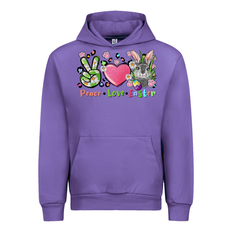 Peace Love Easter Bunny Urban Hoodie by FaDigitalArtStudio | Teevron