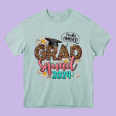 Grad Squad 2024 Heavy Core Tee Designed By Adodesignshop