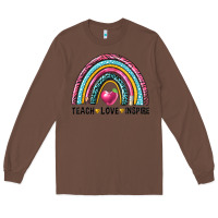 Chestnut rainbow teach love inspire Long Sleeve Tee - NancyCooperArtShop