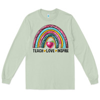 Matcha rainbow teach love inspire Long Sleeve Tee - NancyCooperArtShop