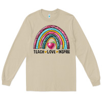 Mushroom rainbow teach love inspire Long Sleeve Tee - NancyCooperArtShop