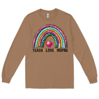 Toasted Coconut rainbow teach love inspire Long Sleeve Tee - NancyCooperArtShop