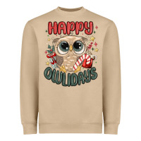 Mushroom happy owlidays Heavyweight Sweatshirt - MaliasSmallBusiness