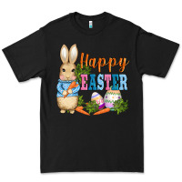 Black easter bunny egg and carrots Premium Tee - AdoDesignShop