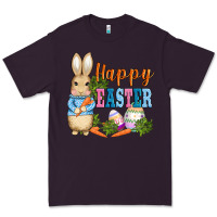 Plum easter bunny egg and carrots Premium Tee - AdoDesignShop