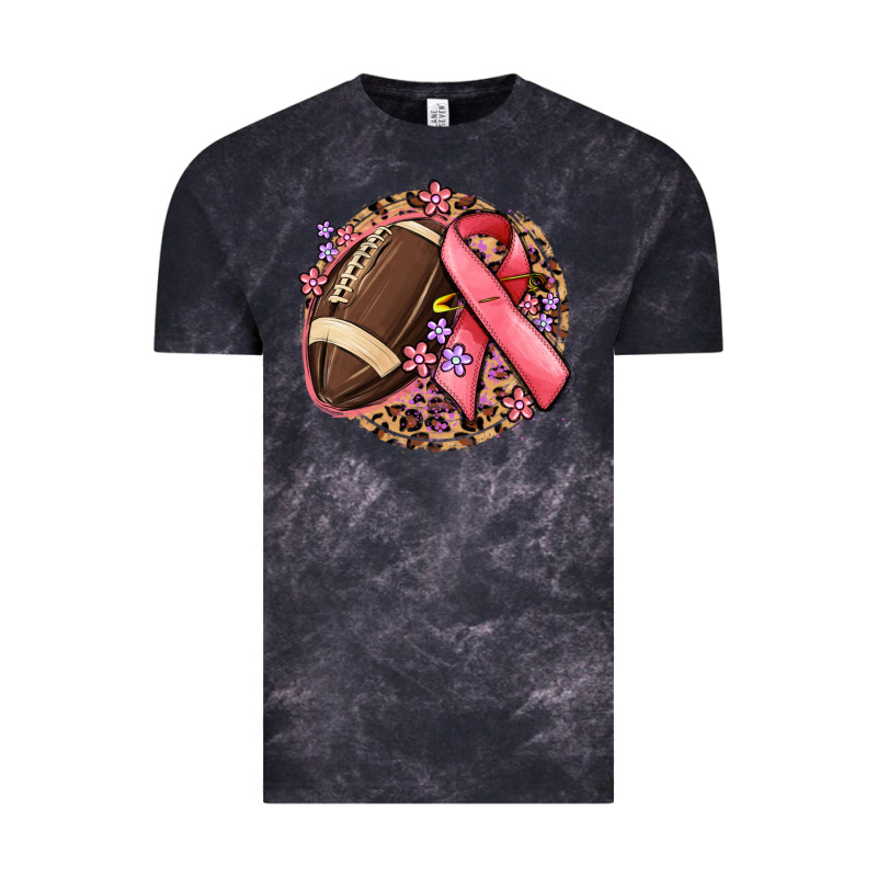 Breast Cancer Ribbon And American Football Vintage Tee by MaliasSmallBusiness | Teevron