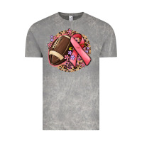 Cloud Rock breast cancer ribbon and american football Vintage Tee - MaliasSmallBusiness