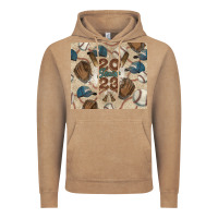 Vintage Coffee Baseball senior Vintage Hoodie - NancyCooperArtShop