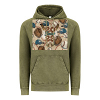 Vintage Olive Baseball senior Vintage Hoodie - NancyCooperArtShop
