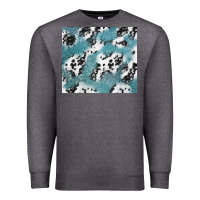 Charcoal Heather teal glitter and cowhide Premium Sweatshirt - TumblerDesignByShophia