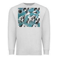 Dove Grey teal glitter and cowhide Premium Sweatshirt - TumblerDesignByShophia