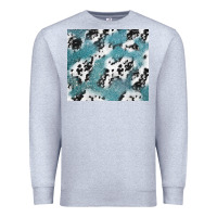 Heather Grey teal glitter and cowhide Premium Sweatshirt - TumblerDesignByShophia