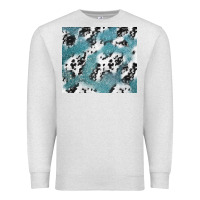 Oatmeal Heather teal glitter and cowhide Premium Sweatshirt - TumblerDesignByShophia