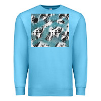 Ocean Blue teal glitter and cowhide Premium Sweatshirt - TumblerDesignByShophia
