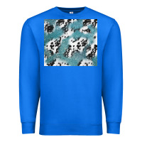 True Royal teal glitter and cowhide Premium Sweatshirt - TumblerDesignByShophia