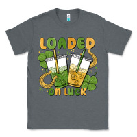 Charcoal Heather loaded on luck Classic Tee - MaliasSmallBusiness