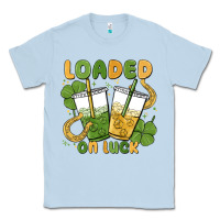 Dusty Blue loaded on luck Classic Tee - MaliasSmallBusiness