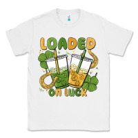 White loaded on luck Classic Tee - MaliasSmallBusiness