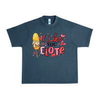 Midnight Navy i like you elote mexican valentines day Urban Heavy Tee - MaliasSmallBusiness