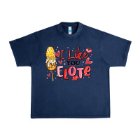 Navy i like you elote mexican valentines day Urban Heavy Tee - MaliasSmallBusiness