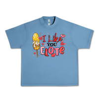 Pebble Blue i like you elote mexican valentines day Urban Heavy Tee - MaliasSmallBusiness