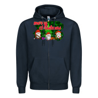 Navy Merry Christmas - Gnome - Gnome Zipper Hoodie - Bettercallsaul