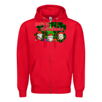 Red Merry Christmas - Gnome - Gnome Zipper Hoodie - Bettercallsaul